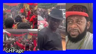 Agya Koo storms Kumawood Tutu funeral as his '0ccʊlt' group performs candle 'ritʊals' on his C0FFIN