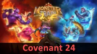 Monster Train Covenant 24 Rank Up - Run of the Mill Cuttlebeard Setup (no Divinity, no commentary)