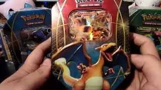 Opening the BEST Pokemon Charizard EX Power Trio Tin EVER! HOLY FULL ART!