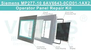 6AV6643-0CD01-1AX2 Siemens MP277-10 overlay touchscreen lcd with outer housing cover repair parts
