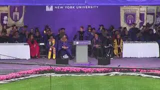 Raw: Trudeau delivers NYU graduation speech at Yankee Stadium