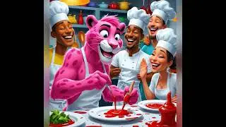 Nobody&rsquo;s Safe When Pink Panther Enters the Kitchen 🐾 #PinkPanther #CookingChaos #BananaPrank 
