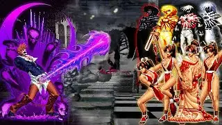 [Mugen KOF] Black Hole Orochi Iori Vs Super Orochi Team, Mai Phoenix Team