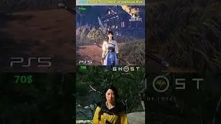 where winds meet vs Ghost of yotie comparison #wherewindsmeet #ghostofyotei #gamingshorts #ps5