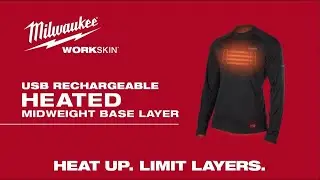 Milwaukee L4 HBLB USB Rechargeable Heated WORKSKIN Base Layer