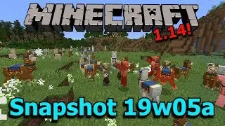 Minecraft 1.14 Snapshot 19w05a- THE AGE OF LLAMAS HAS ARRIVED!