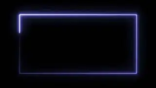 Glowing frame black screen | Neon light border | Frame template video background