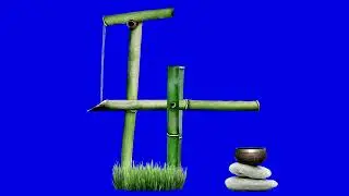 Shishi Deer Scarer Blue Screen Bamboo Green Green Screen Alfa || No Copyright Free Download