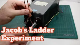 Jacob's Ladder Experiment with an Old Neon Sign Transformer