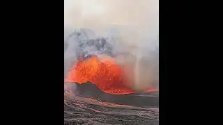 Tornado from gas cloud [V3 cam] s 02-09-2025  #kilauea #volcano #usgs #tornado
