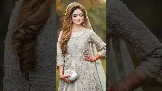 Beautiful valima bride hairstyle//reception bride hairstyle #shorts #viralshorts