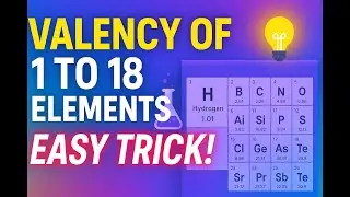 &ldquo;Valency of 1 to 18 Elements | Class 9 & 10 | Easy Trick to Learn Valency | Periodic Table&rdquo;