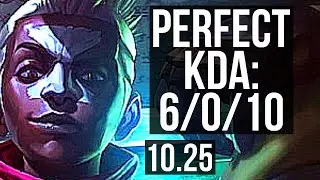 EKKO vs GRAGAS (MID) | 6/0/10, 500+ games, Dominating | BR Grandmaster | v10.25