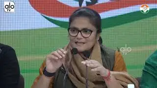 Sushmita Dev Powerful Speech, In Media At Congress HQ | JNU Violence | INC News | Alo TV Kannada