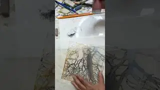 Используете пастель на пластине Gelli? #dreamtrackai #шорты #художник #смешаннаятехника