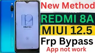 redmi 8a frp bypass / redmi 8a frp bypass talkback not working / redmi 8a frp bypass miui 12.5