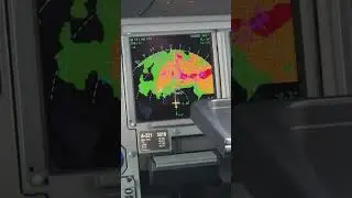 Airbus A321 WXR-2100 Multiscan Weather Radar Avoiding Weather