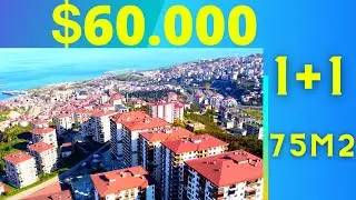 1+1 Apartment For Sale in Turkey-Trabzon At The Complex/Steam Room-Gym-Pool/للبيع شقة في طرابزون