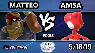 GOML 2019 SSBM - VGBC | aMSa (Yoshi) Vs. Matteo (Falcon) Smash Melee Tournament Pools