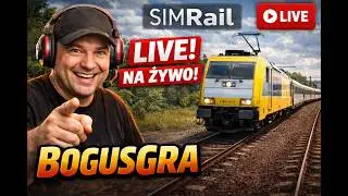 🔴LIVE🔴SimRail 🚉 Nocne Granie Rozmawianie [PC]