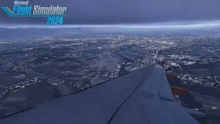 Microsoft Flight Simulator 2024 A320 Sunrise Landing in Geneva | 2K