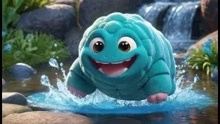 Plush Tardigrades Go Squish Squish Squish | English Nursery Rhyme | Kids Songs | Baby Music