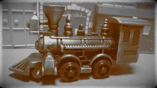 Old Diecast Train Pencil Sharpener Toy