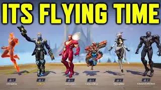 The ALL Flying Gang (but i have a mental breakdown) in Marvel Rivals