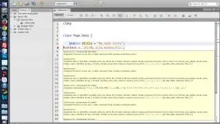 Basic PHP site - one page, part 1
