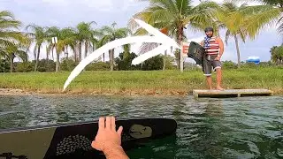 Big Slam! Sunset Session & New Tricks | Wakeboarding Vlog