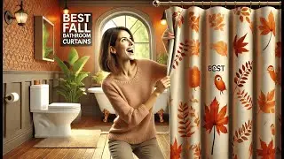 🍂 Juirnost Watercolor Fall Leaves Shower Curtain Botanical Autumn | Best Fall Bathroom Curtains 🛁