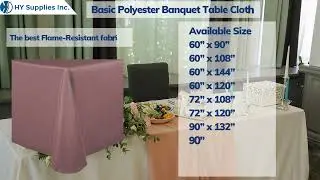 Basic Polyester Banquet Table Cloth Wholesale USA |  Banquet Tablecloths Bulk Order in USA | Cloth