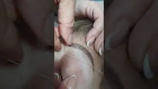 WATCH eyebrow threading handwork ✨ clean finish by Leyla