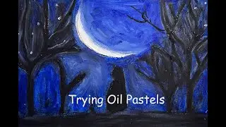 Trying oil Pastels with My Left Hand!