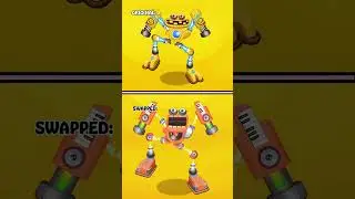 Rare Wubbox on Fire Oasis - Original VS Swapped Version 2 | My Singing Monsters || MSM Wub