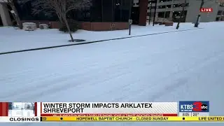 Shreveport Winter Storm Impacts at 8AM