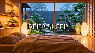 Fall Asleep in Minutes with Soft Piano & Rainy Garden Ambience