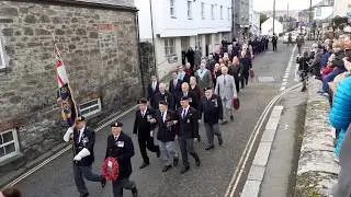 Remembrance Sunday Procession in St Austell