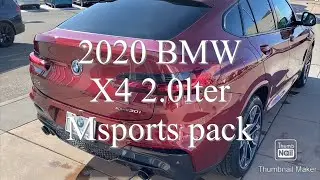 2020 BMW X4 Xdrive 30i 2.0L Turbocharged 248hp(POV)드라이브