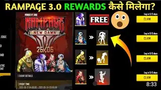 Confirm Event|Free Fire Rampage 3.0 Event |Free Fire New Event Rampage 3.0 Full Detail | Nazim Gamer