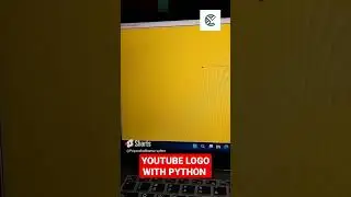 YouTube logo with python turtle module#app #coding #development #programming