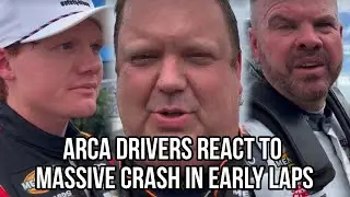 ARCA Drivers React to Massive Crash in Early Laps at Daytona
