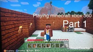 Playing Minecraft Xbox 360 edition part 1 ( 50 sub special)