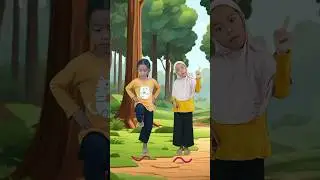 Takut Sama Cacing🐛 Vs Tidak Takut Cacing🪱👍 #viralshort #animasiedukasi