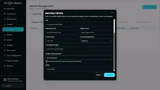 How to Add a New Vehicle in Driver Book | Fleet Management Made Simple