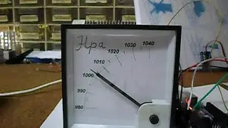 Arduino analog style panel meter barometer with BMP180