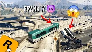 5 minutes of GTA 5 NPCs driving off an overpass