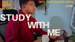 🔴 Study With Me LIVE 💻 (Coding Session) | 40/10 Pomodoro | Relaxing Rain Sounds | Deep Focus | Day 7