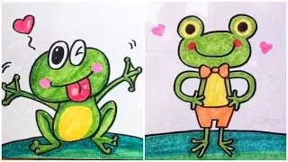 How To Draw Frog - Cute Frog Drawing