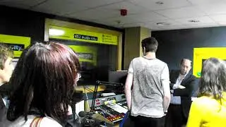 A day in studio - Business students visiting Dublin City Fm
